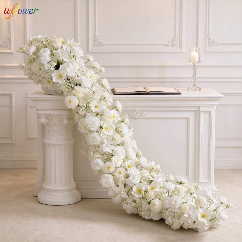 إكليل زهور اصطناعية من الورد ا - مراجعة Table Runner وسعره