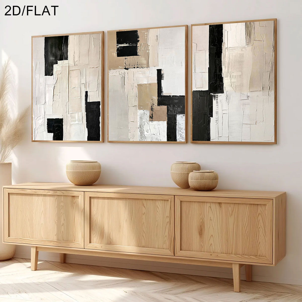 3 قطع بدون إطار، مجموعة من 3 ق - مراجعة Abstract Canvas Set وسعره