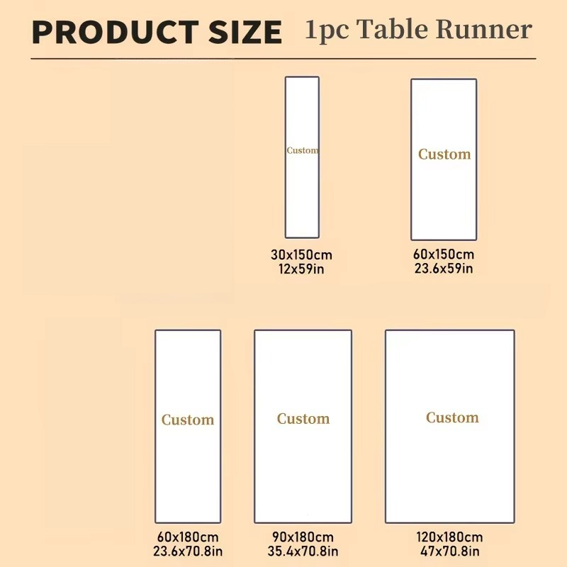 أغطية طاولات مخصصة من البوليست - مراجعة Table Runner وسعره