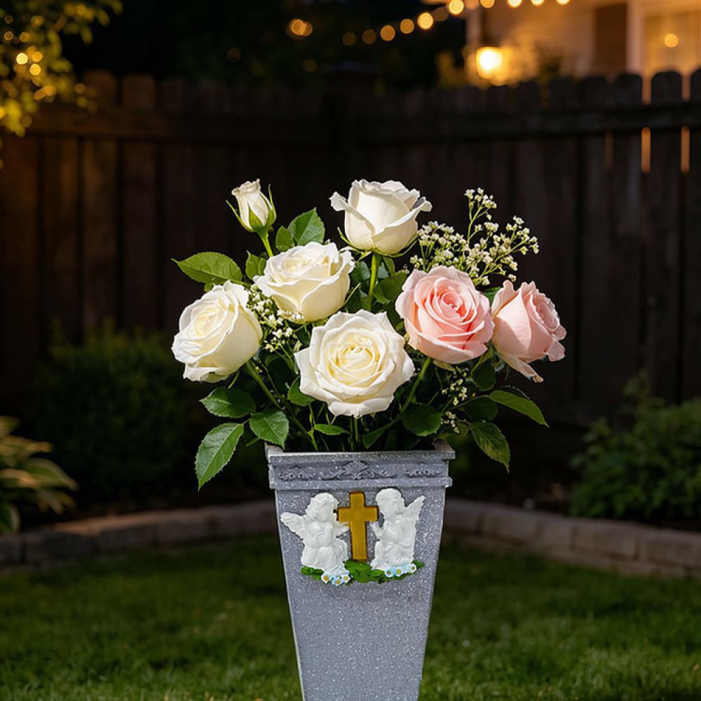 مزهرية تذكارية على شكل صليب مز - مراجعة Vase Decor وسعره